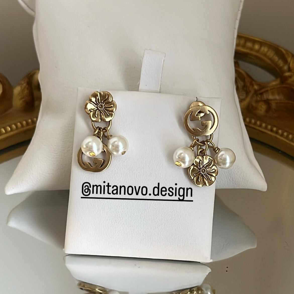 Old Gold Dangling Earrings