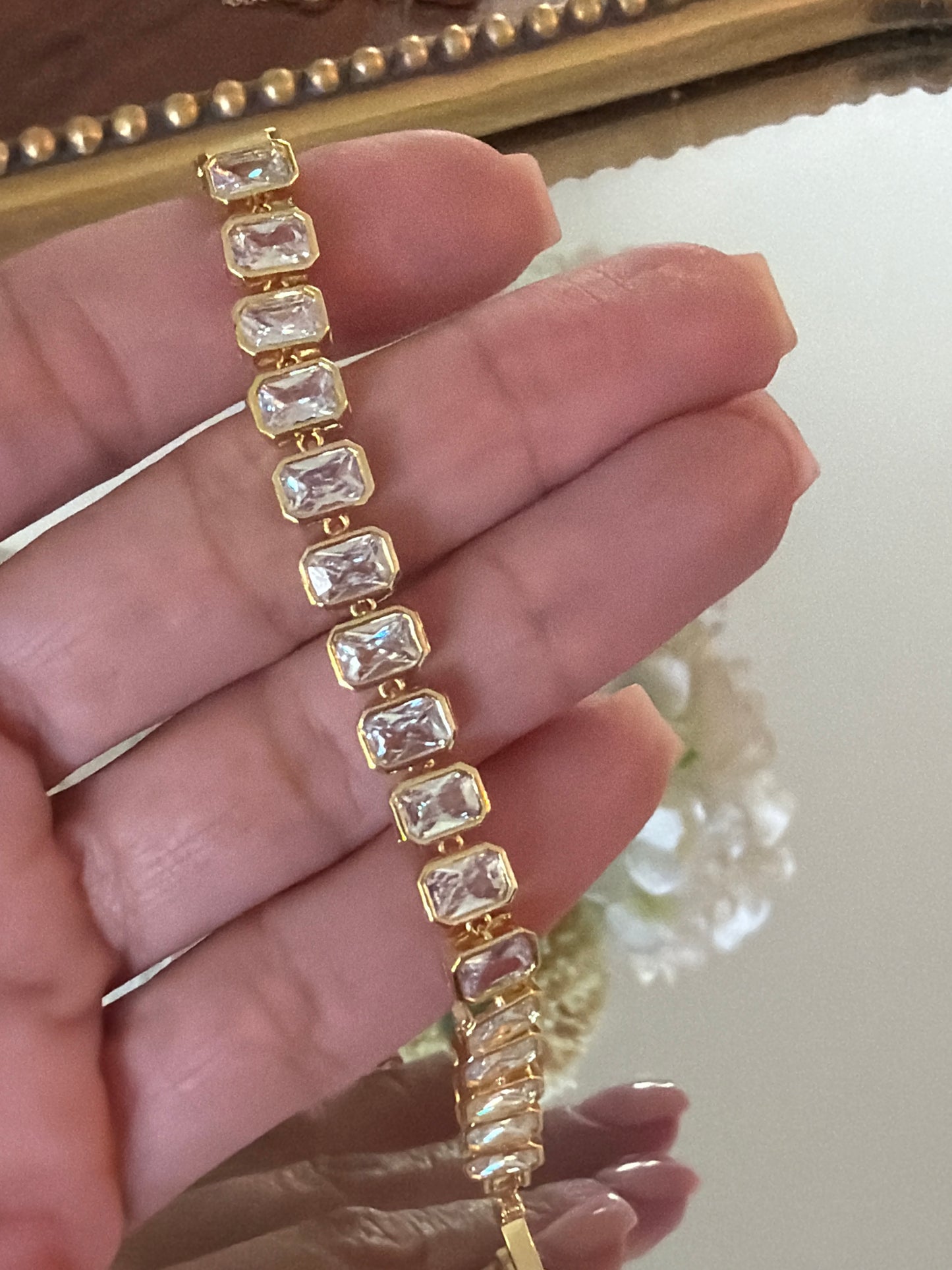 Rectangle Crystal Bracelet