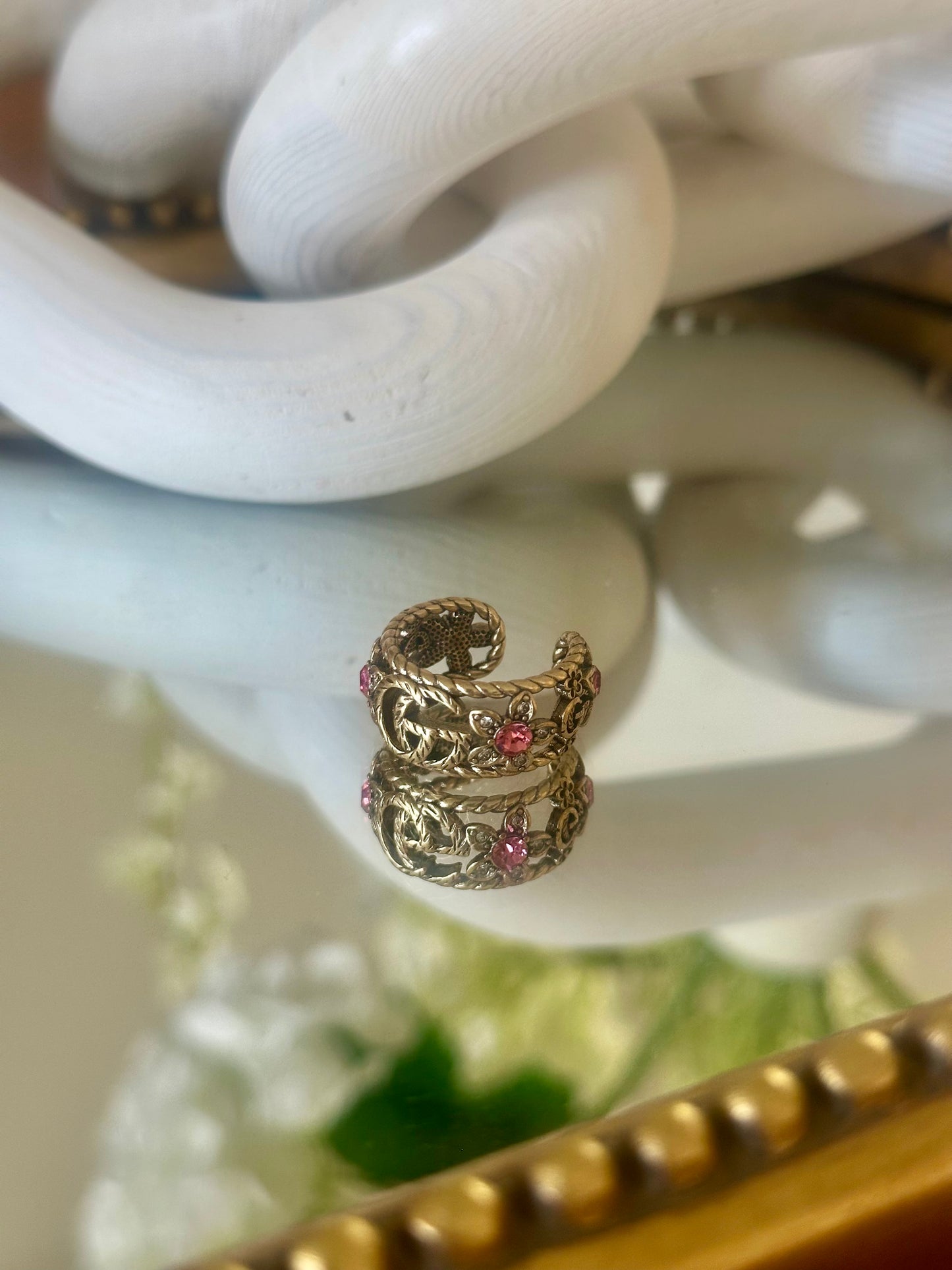 Old Gold Adjustable Ring