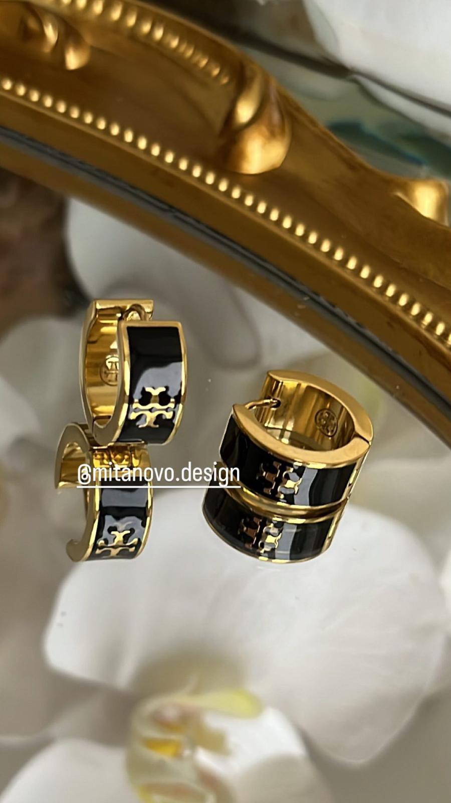 Black Gold Hoops