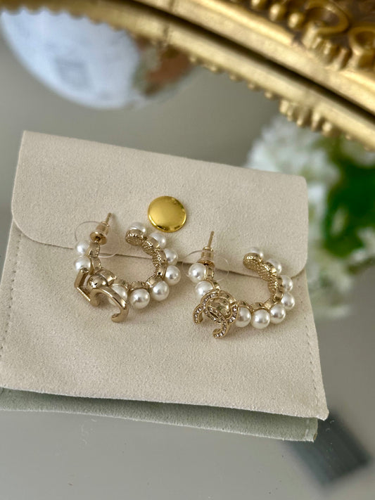 Pearl Hoops