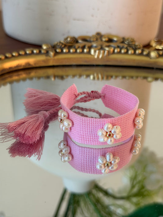 Flower Pearl Bracelet