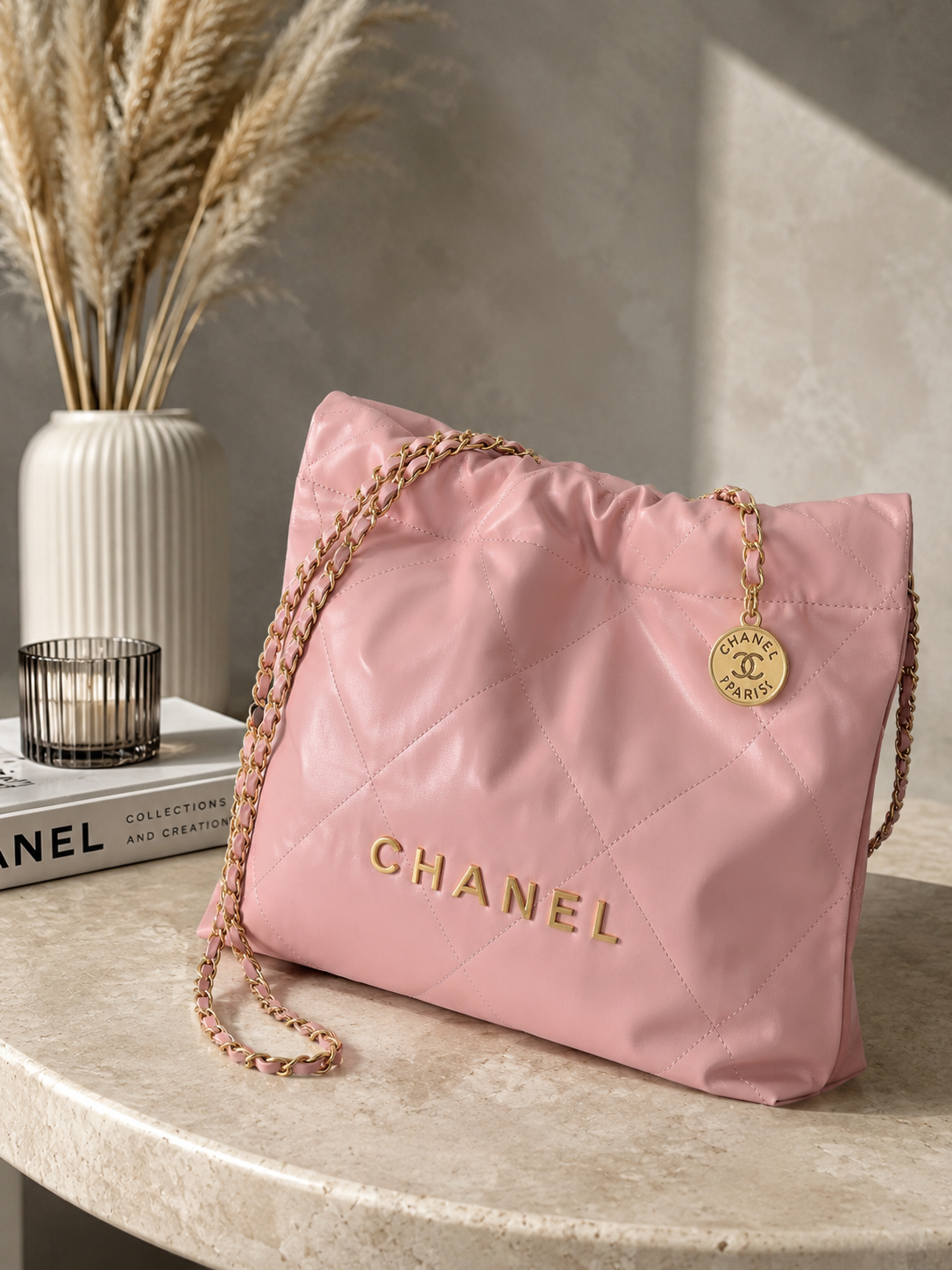 ✨ Quilted Chain Tote Bag