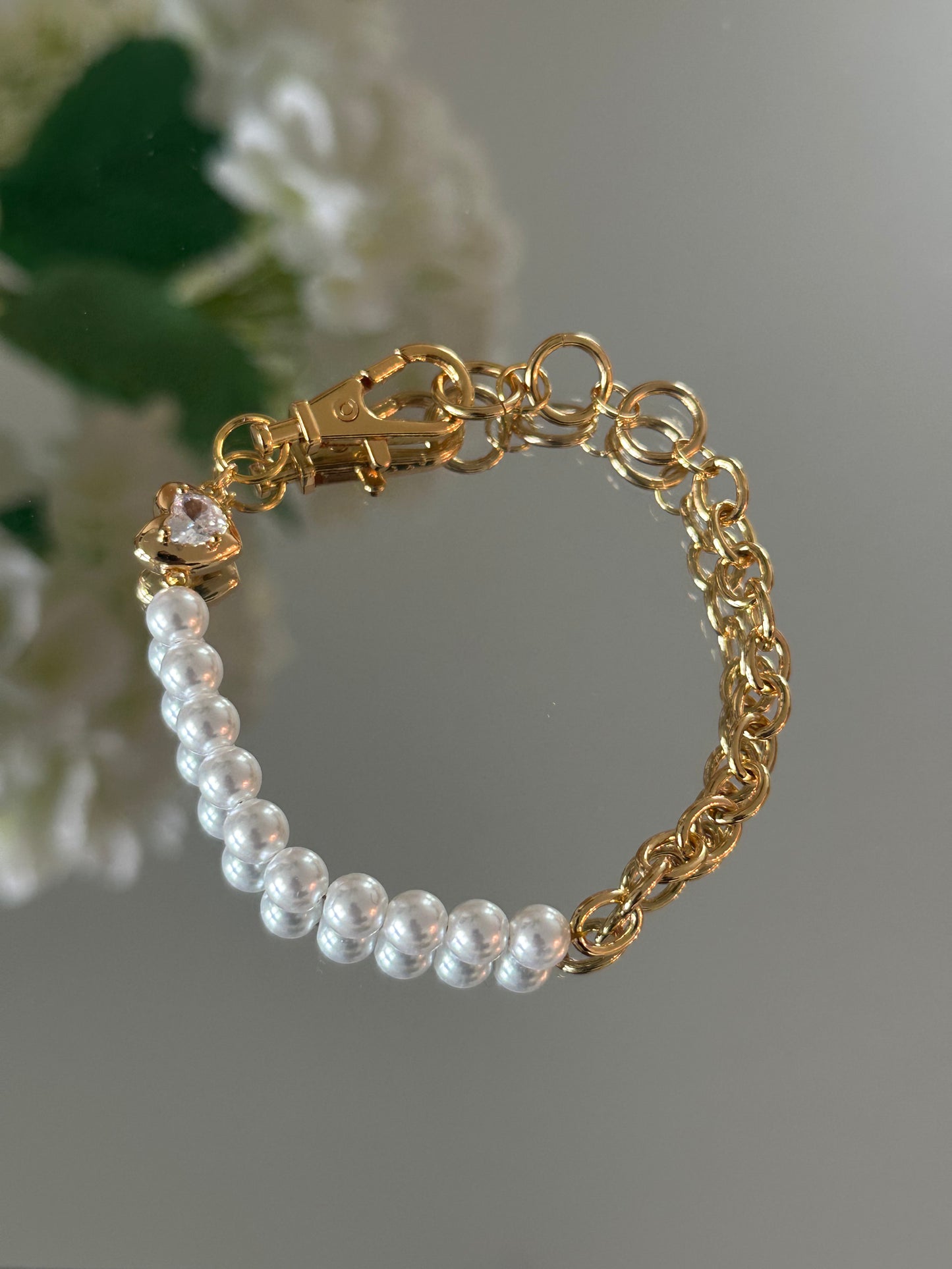 Gold Pearl Bracelet