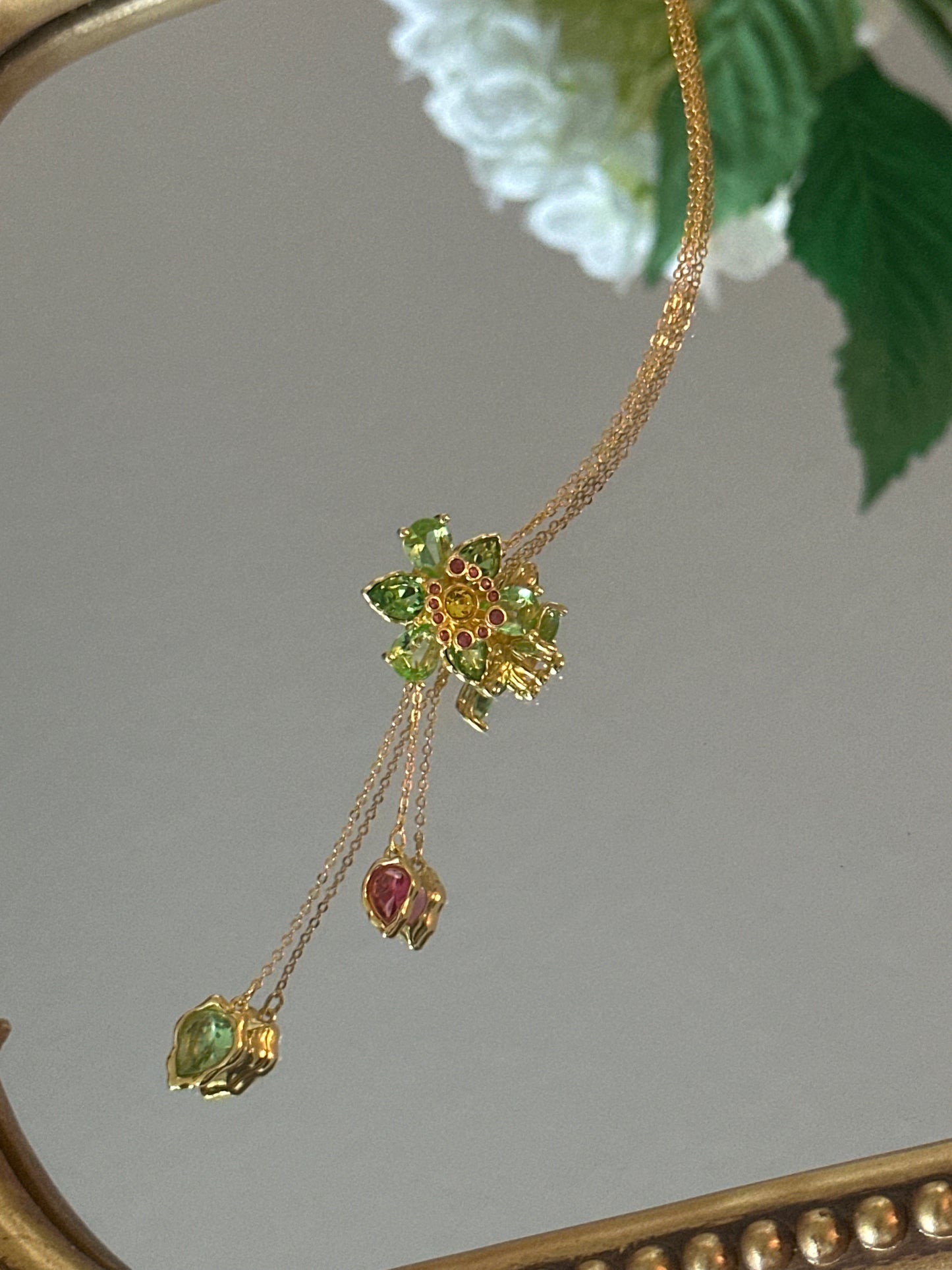 Luxe Petal Drop Necklace