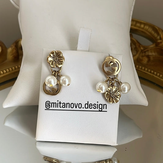 Old Gold Dangling Earrings