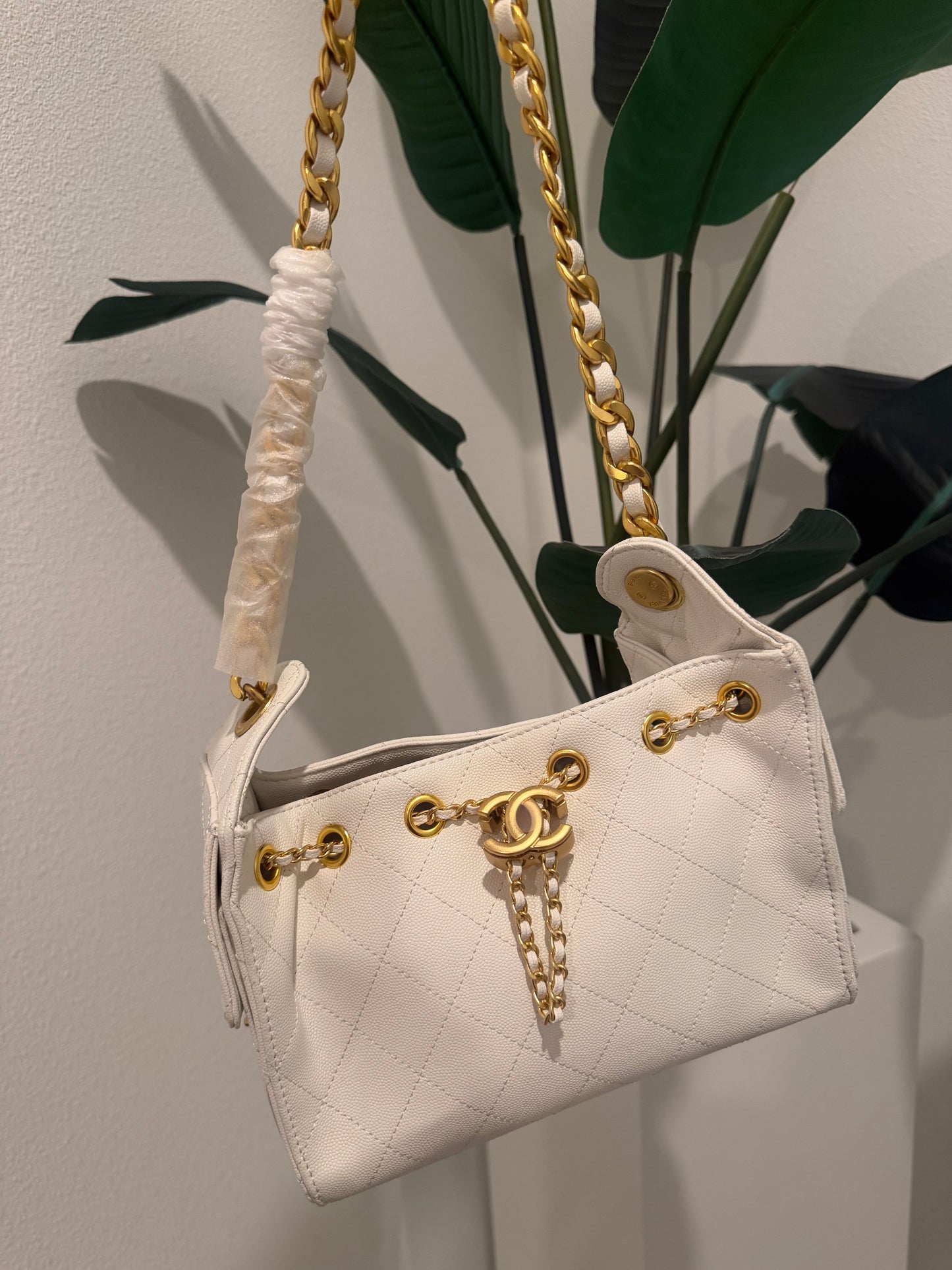 White purse