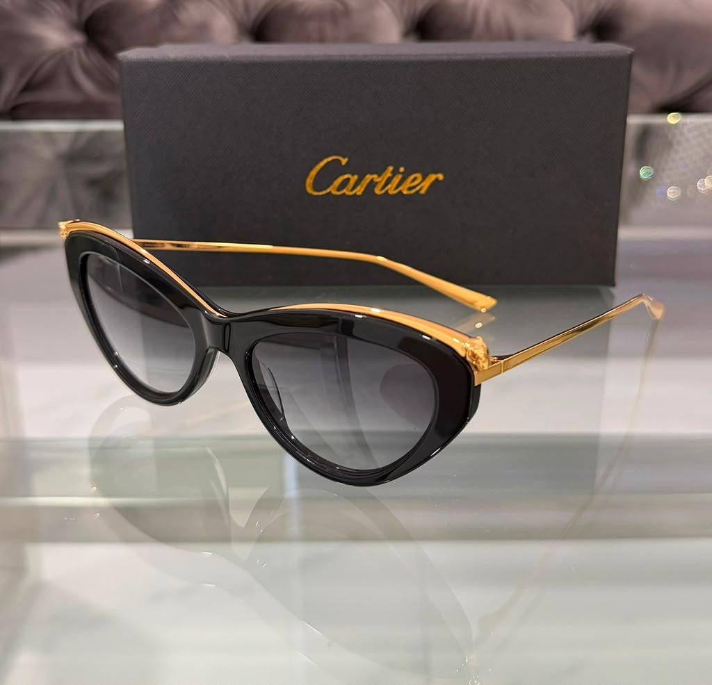 Golden Top Black Sunglasses