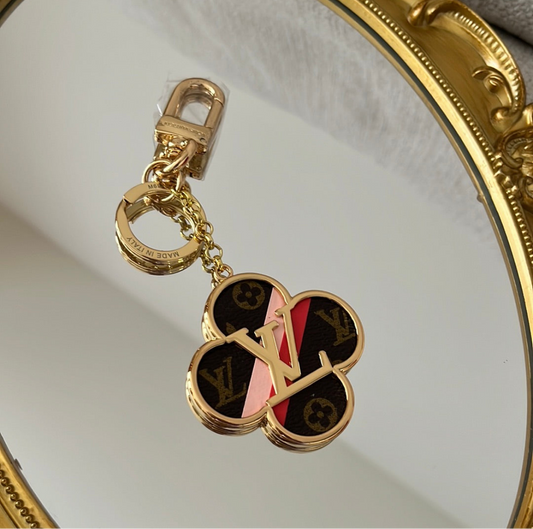 Flower Gold key Chain
