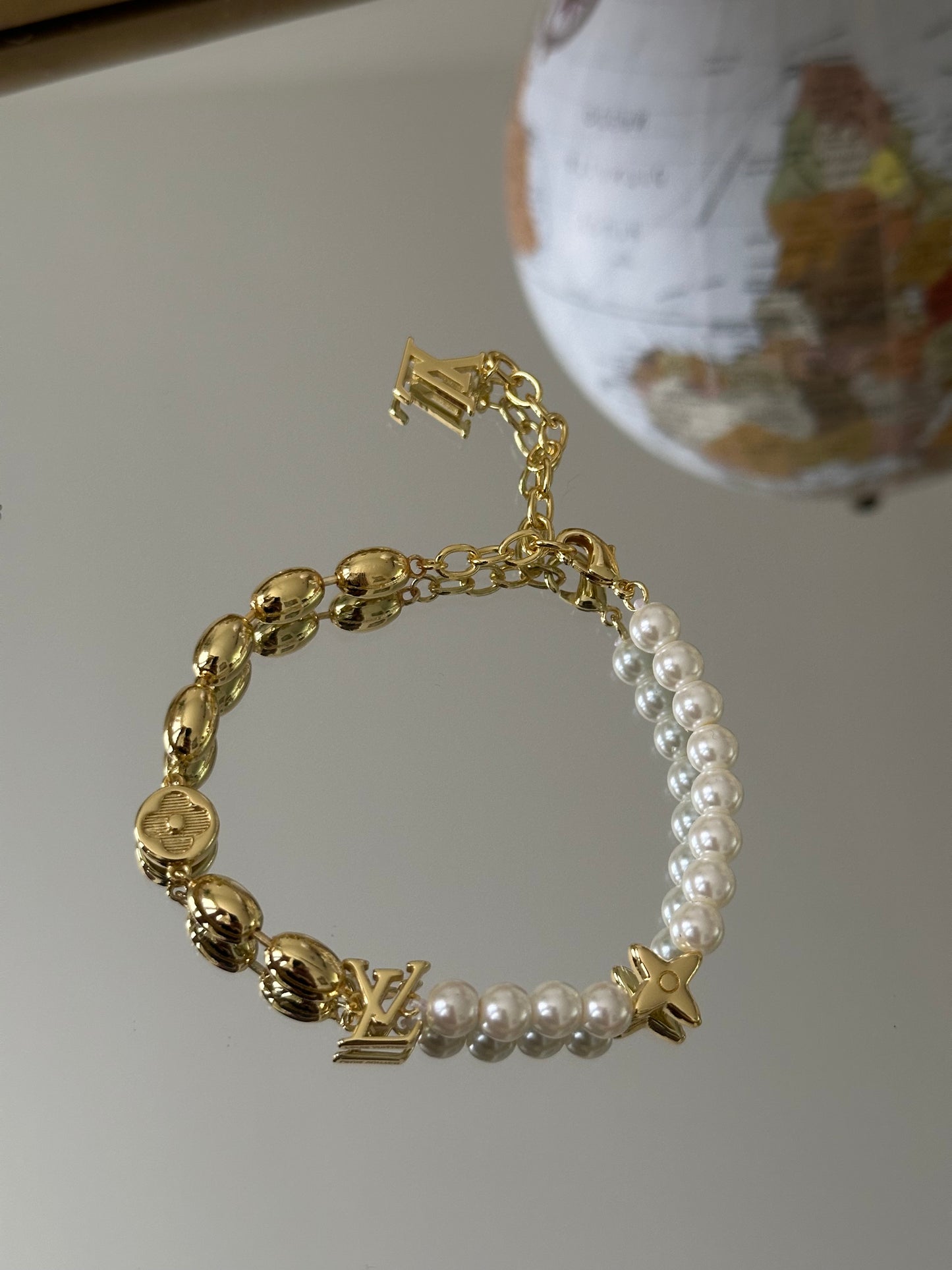 Gold Pearl Bracelet