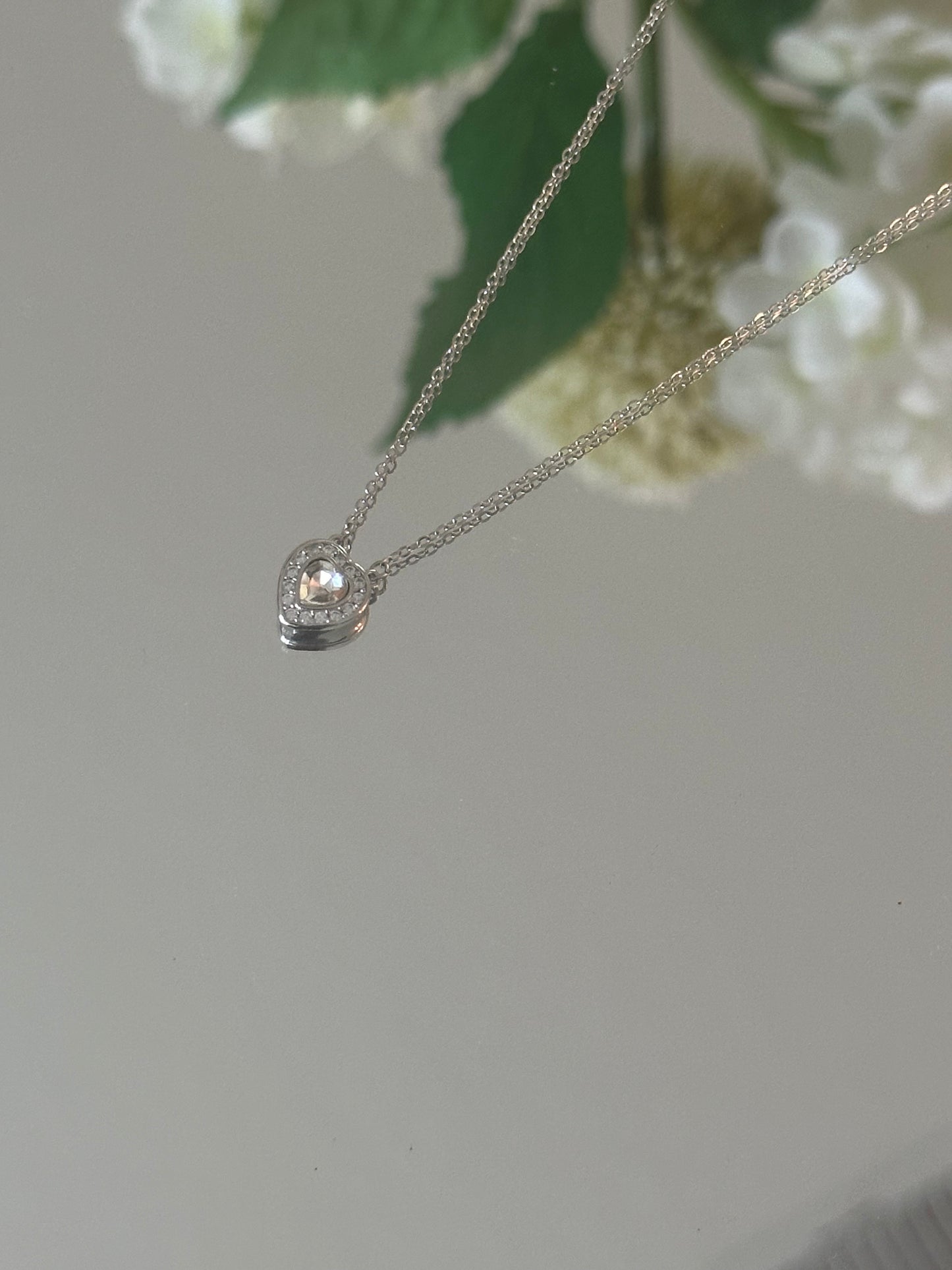 Silver Heart Pendant Necklace