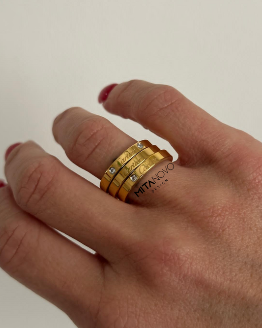 Set of 3 Gold Ring