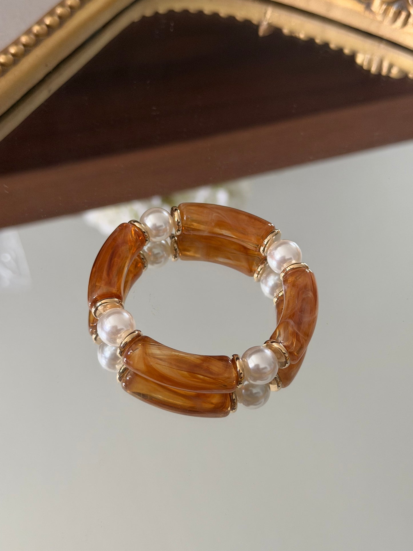 Riviera Pearl Acrylic Bracelet – Color Collection