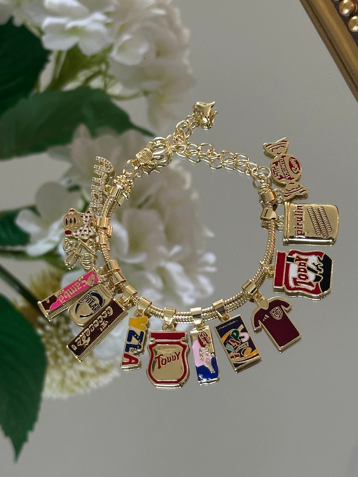 Venezuela Snacks Charm Bracelet – Brazalete de Souvenirs Venezolanos