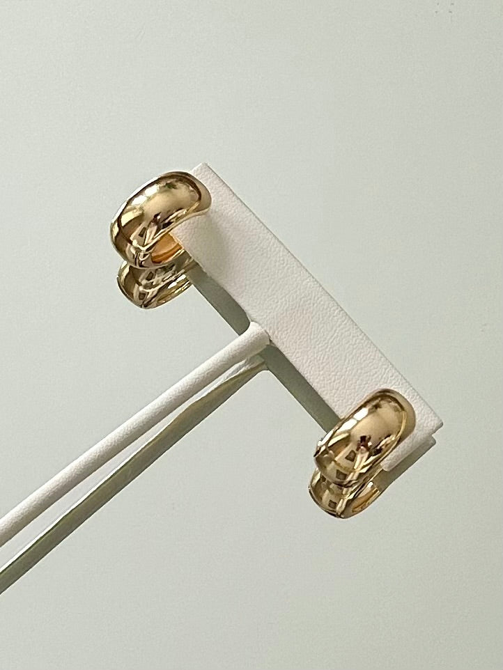 Gold Hoops Earrings