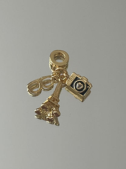 Gold Necklace with chams