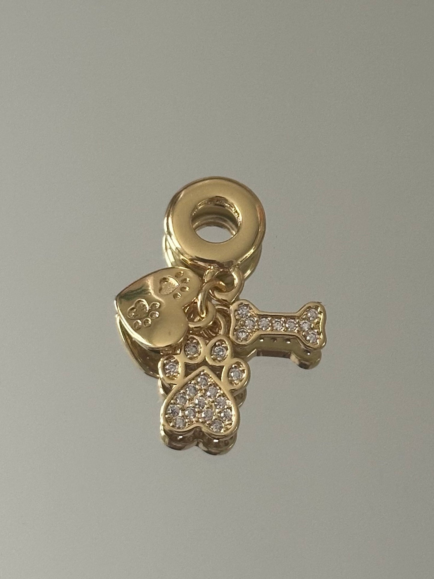 Gold Necklace with chams