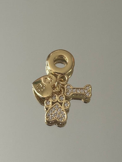 Gold Necklace with chams
