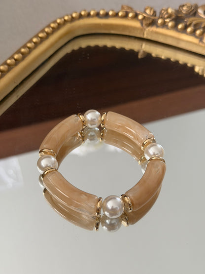 Riviera Pearl Acrylic Bracelet – Color Collection