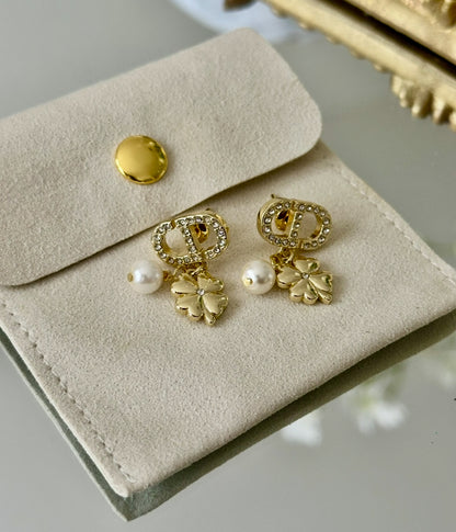 Gold Dangling Earrings