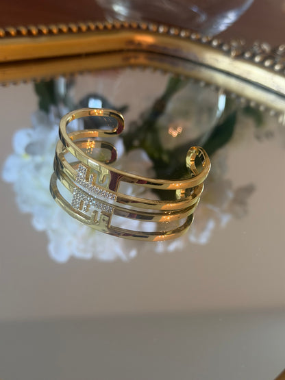 Gold  cuff bracelet