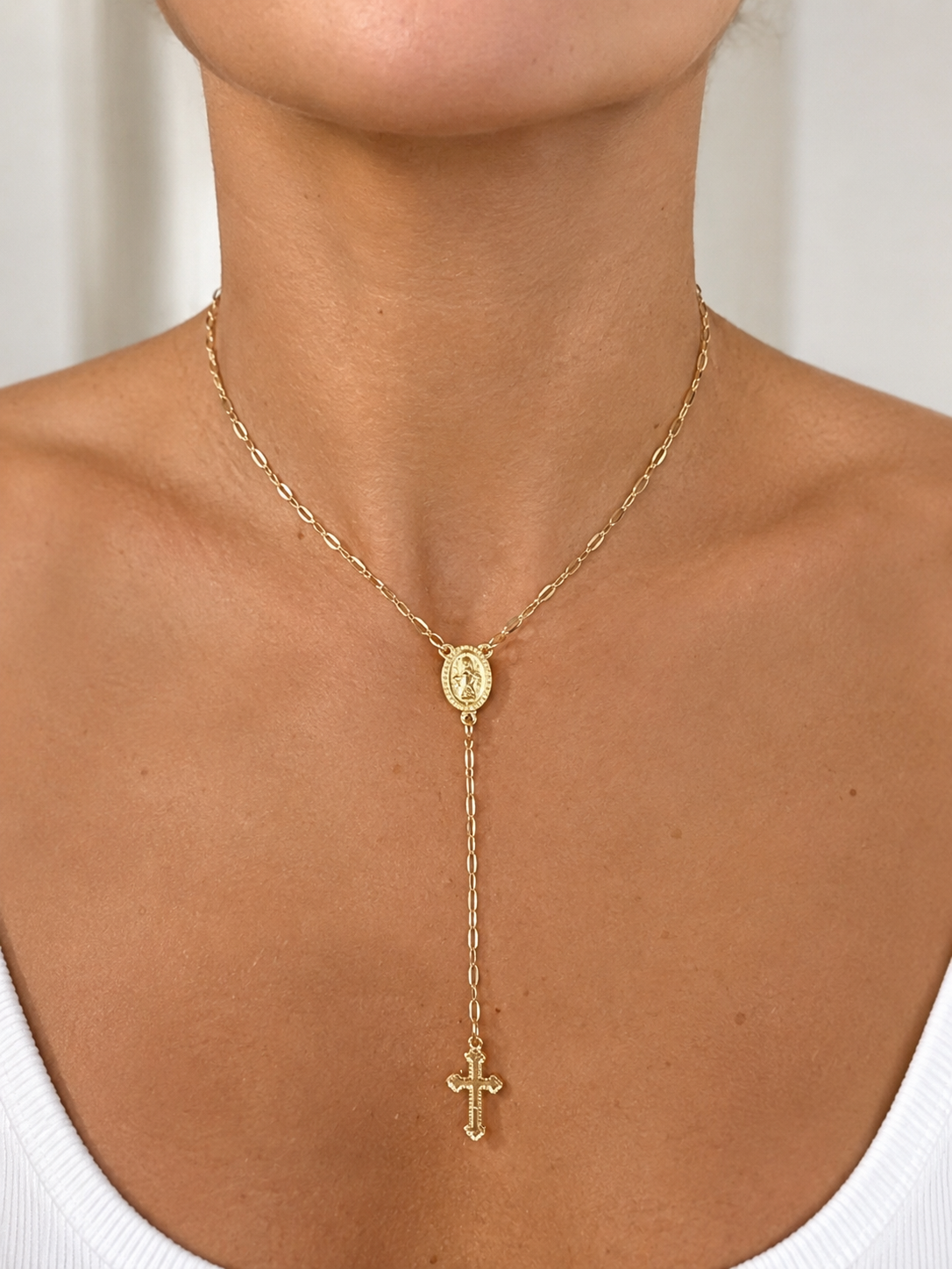 Gold Rosario Necklace