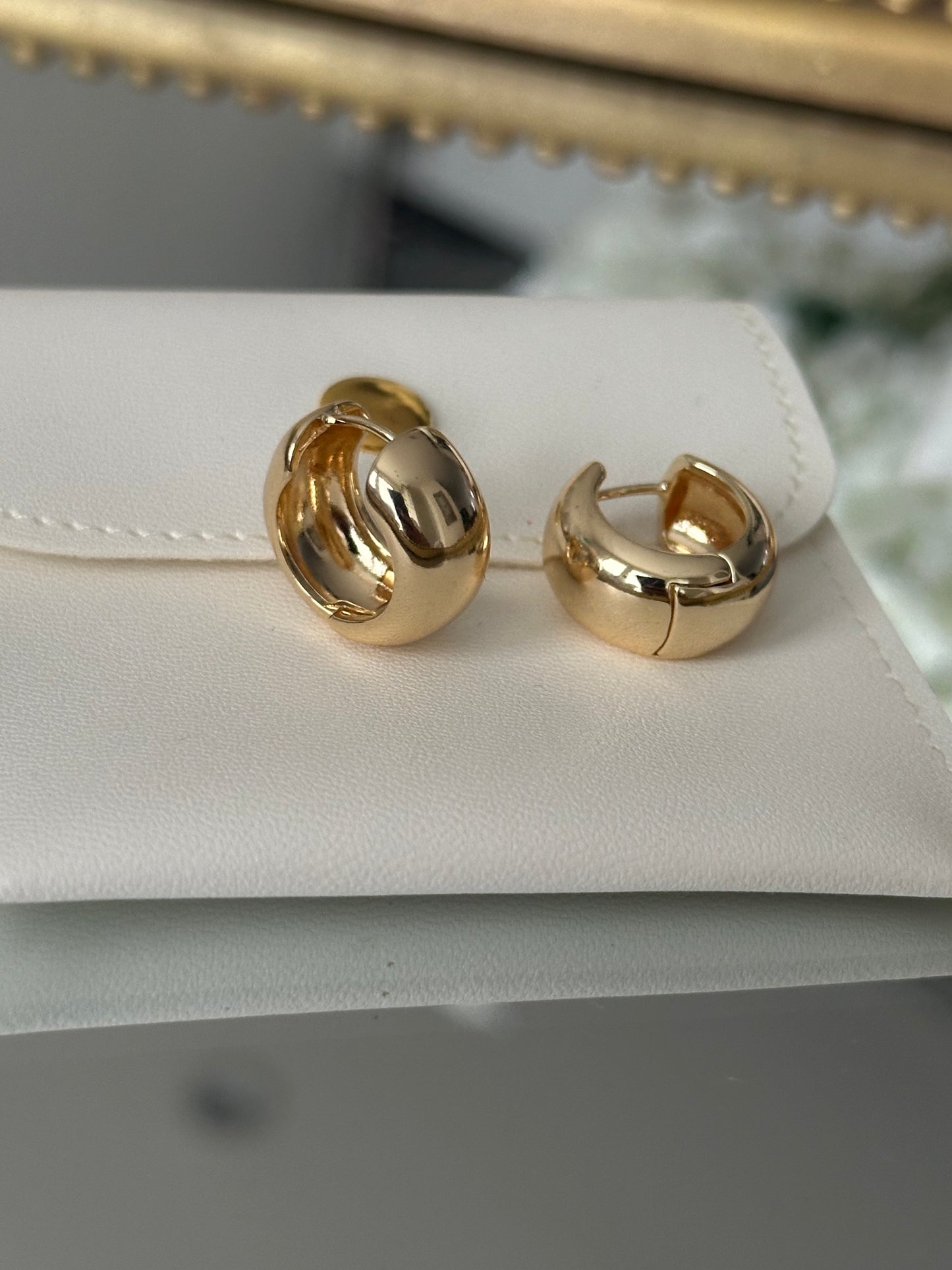 Gold Hoops Earrings