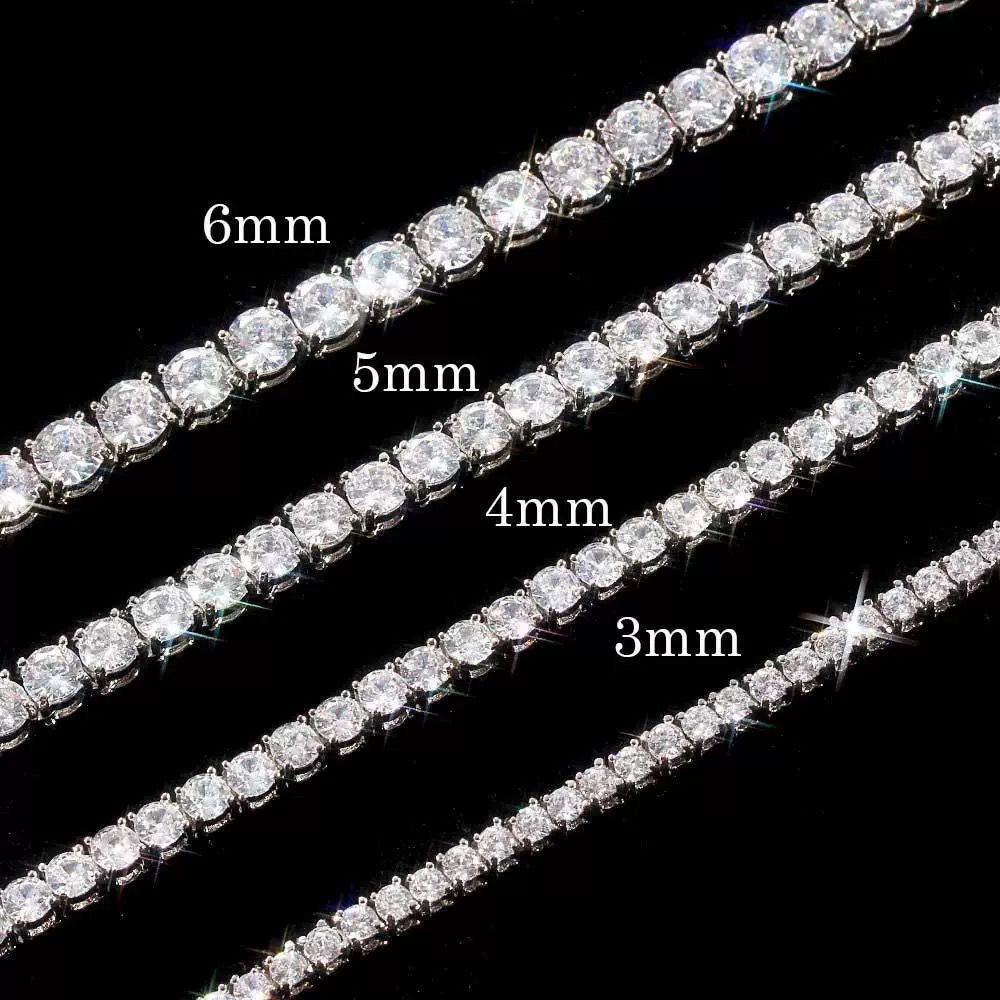Crystal Tennis Necklace -Zirconia