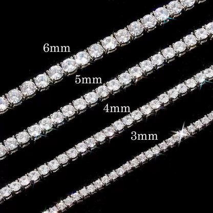 Crystal Tennis Necklace -Zirconia