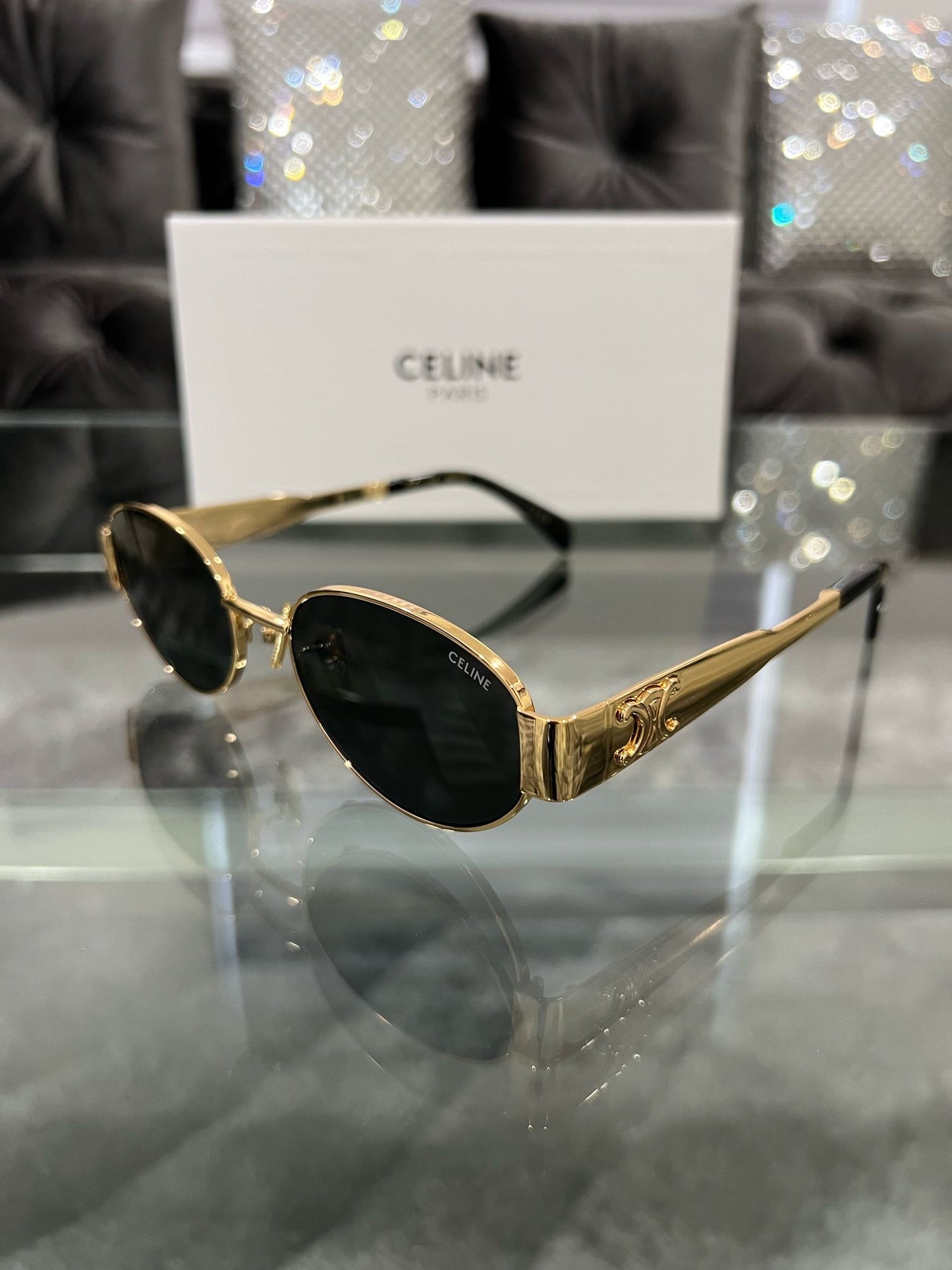 Golden sunglasses