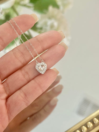 Silver Heart Pendant Necklace