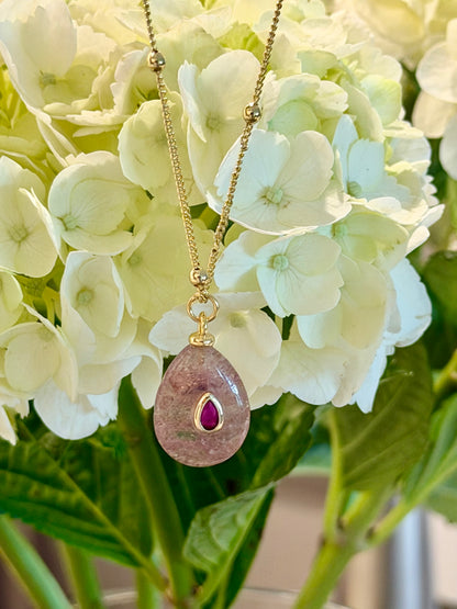 Rosé Glow Pendant