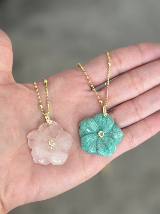 Luxe Quartz Bloom Necklace