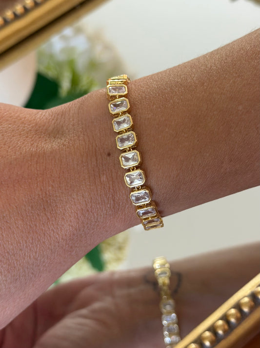 Rectangle Crystal Bracelet