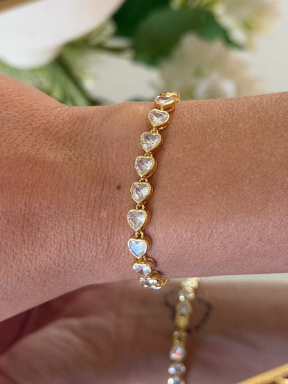 Golden Heart Bracelet