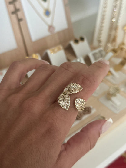 Gold Petal Bloom Ring