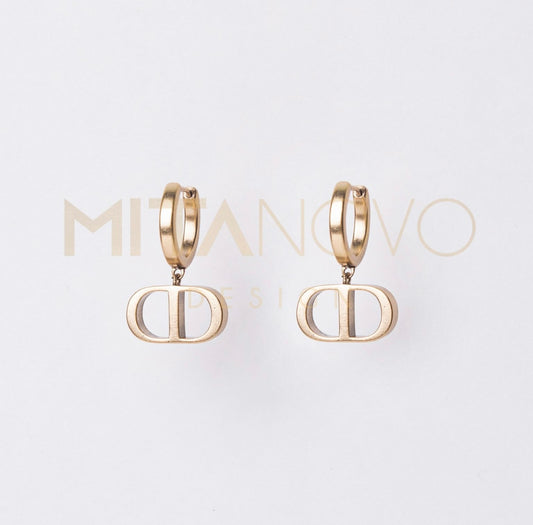 Old Gold  Dangling Earrings