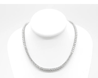 Crystal Tennis Necklace -Zirconia