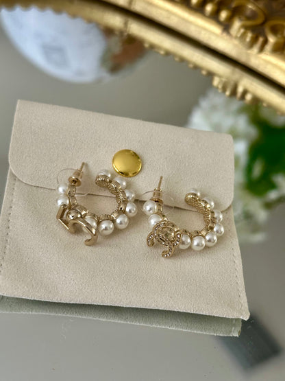 Pearl Hoops