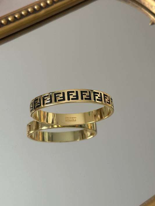 Gold  F Bracelet