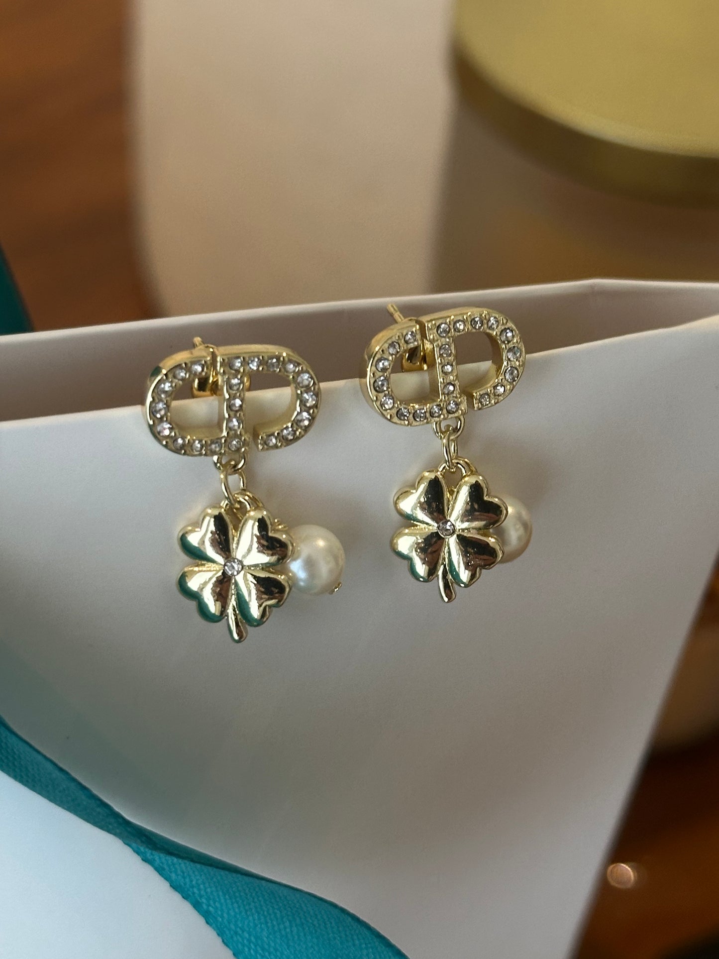 Gold Dangling Earrings