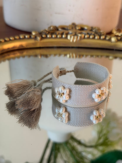 Flower Pearl Bracelet