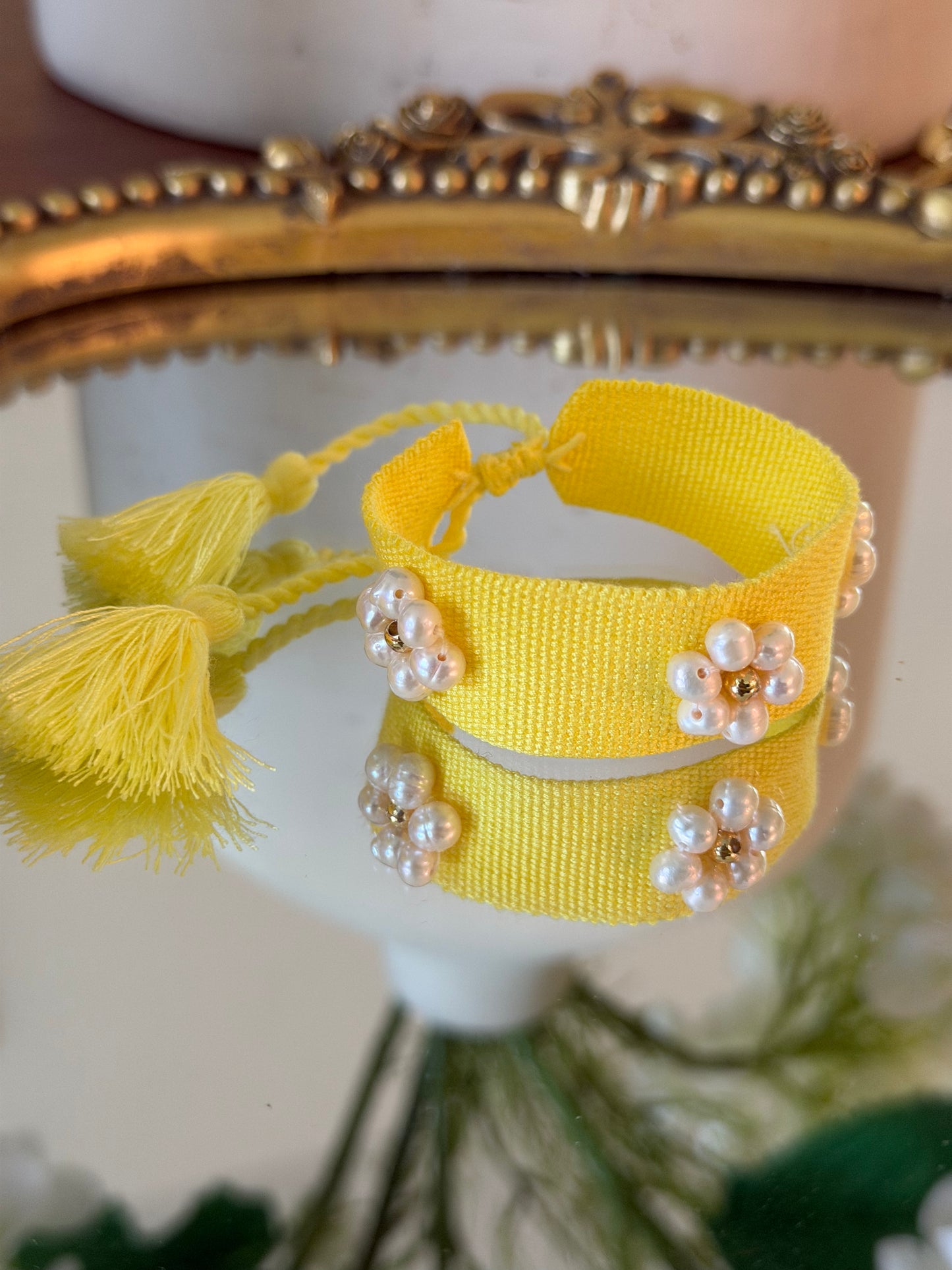 Flower Pearl Bracelet