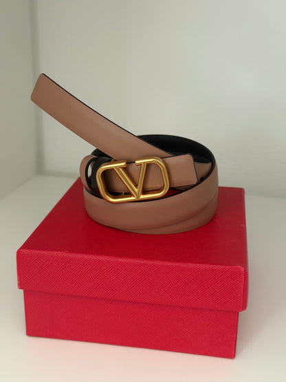 Thin nude Belt