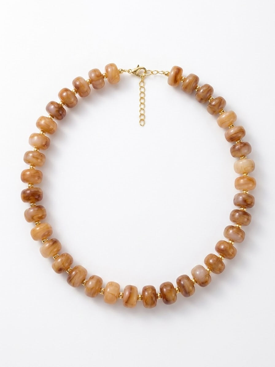 Resin & Gold Necklace