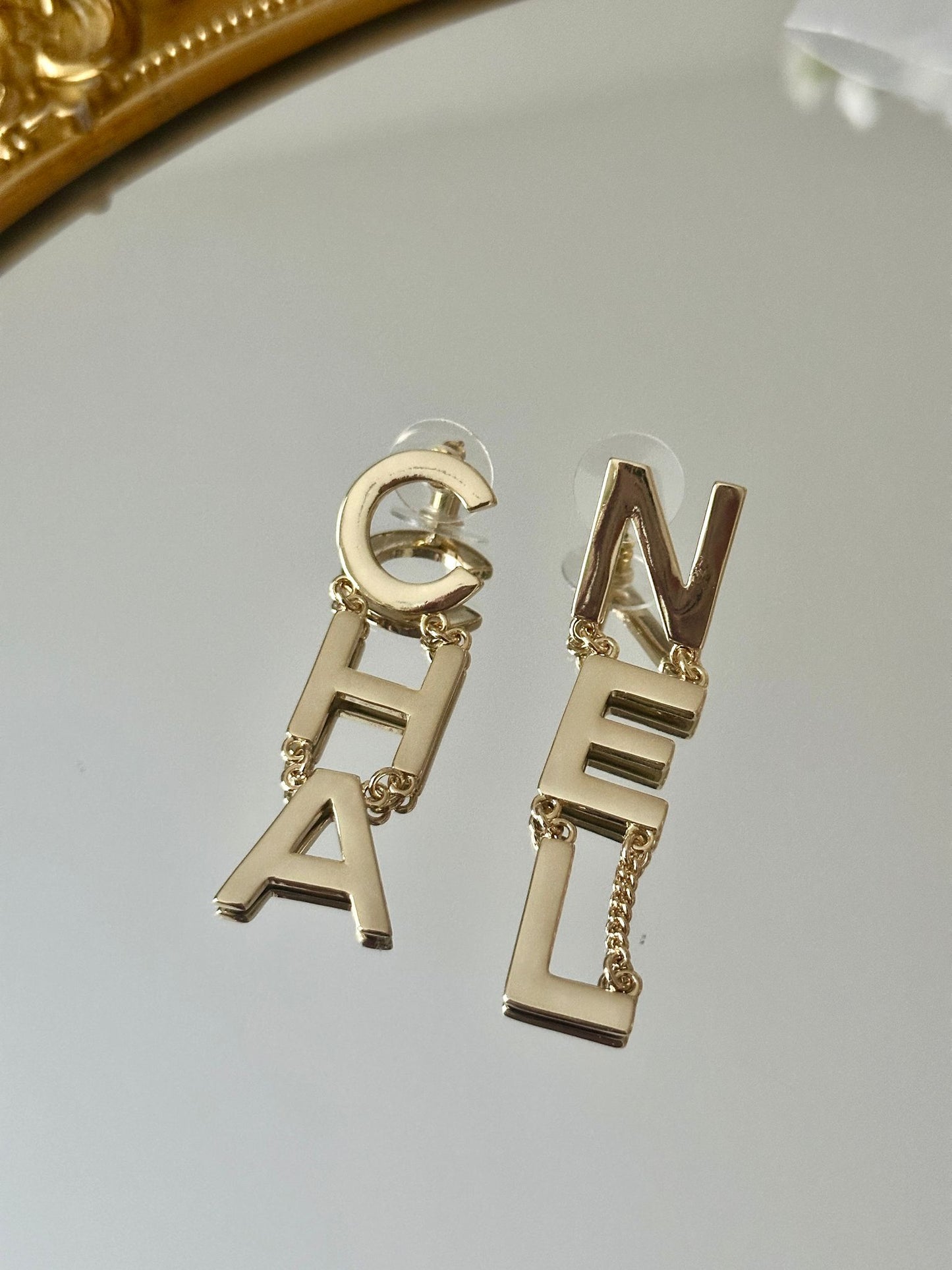 Letter earrings