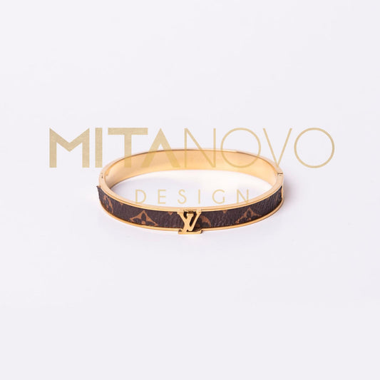 Leather Gold bracelet