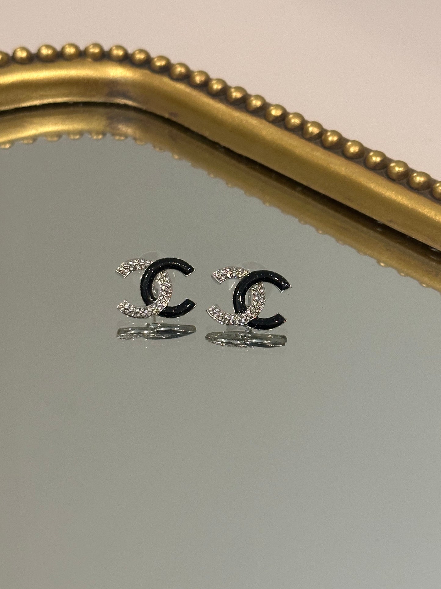 Black Silver studs