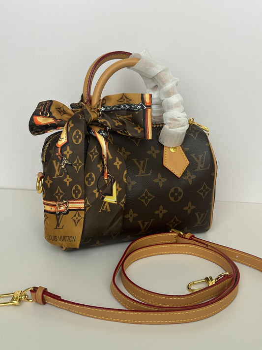 Brown Bag + scarf