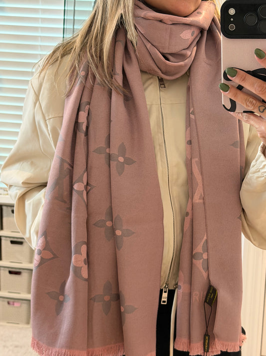 Silk Pink scarf